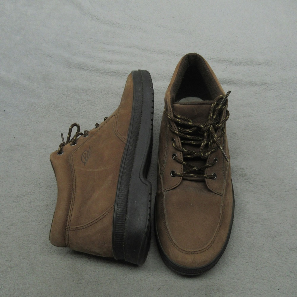 Easy Spirit Women 8.5 Ankle Boot Brown Leather Lace Up Casual Walking Work Shoes